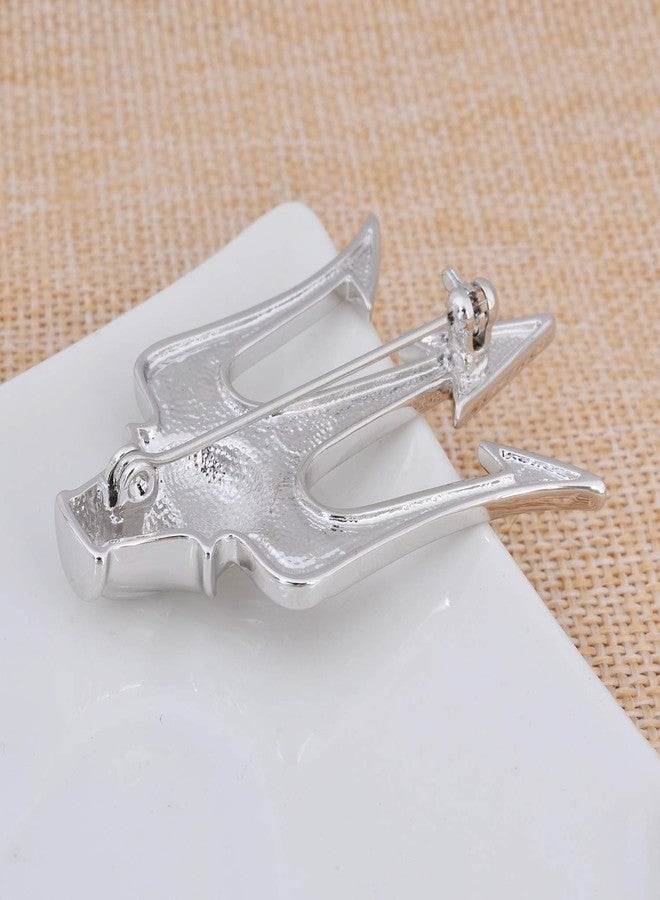 canjoyn Vintage Alloy Trident Cravat Pin Brooch Pin Lapel Collar Pin Business Shirt Suit Stick Pins - Image 3