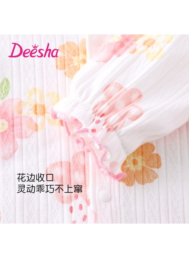 Deesha Baby Romper Newborn Spring Summer Long Sleeve Crawling Suit Infant Boys Girls Four Seasons Cotton Underwear - Image 1