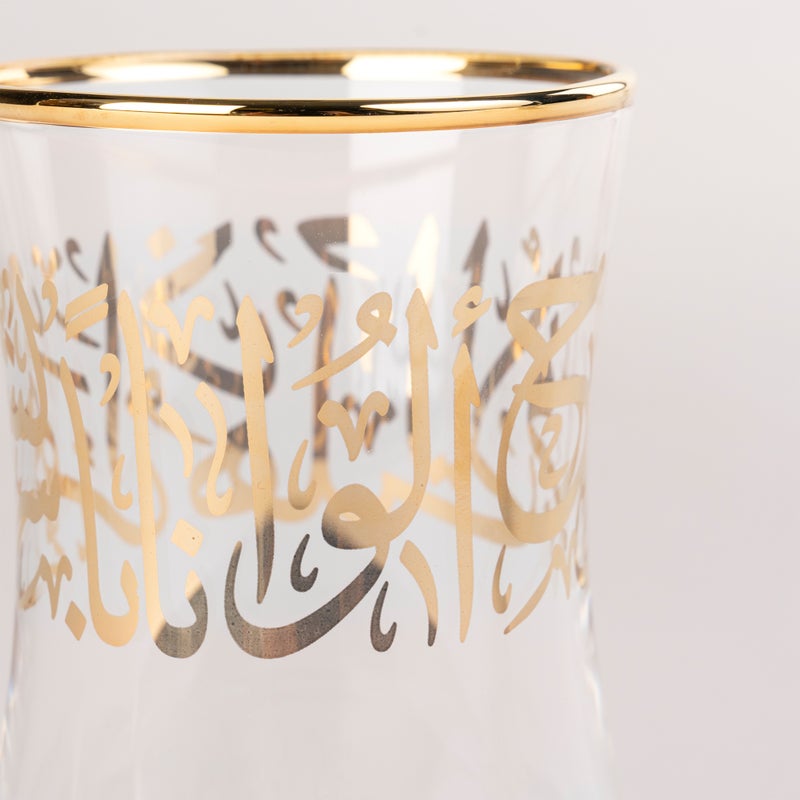 Dallaty white porcelain and glass Tea and coffee cups set 18 pcs - Image 5