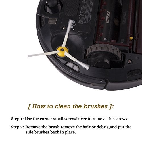 Hongfa Replacement Brush Parts for i-Robot Roomba 981 980 960 860 870 877 880 890 891 895 805 Vacuum Cleaner, 20 Pieces Roomba 800 & 900 Series Side Brush Accessories - Image 2