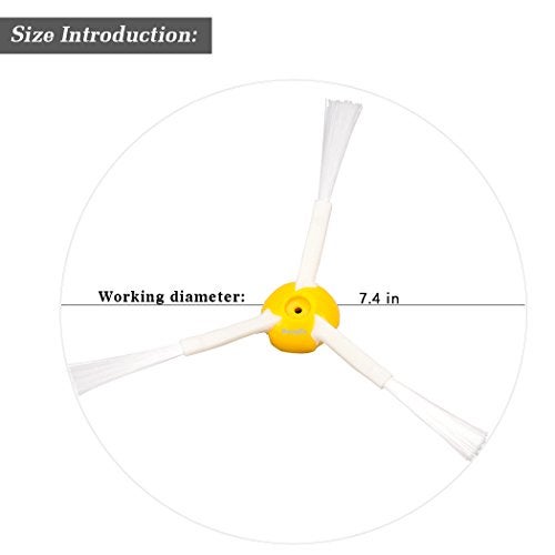 Hongfa Replacement Brush Parts for i-Robot Roomba 981 980 960 860 870 877 880 890 891 895 805 Vacuum Cleaner, 20 Pieces Roomba 800 & 900 Series Side Brush Accessories - Image 4