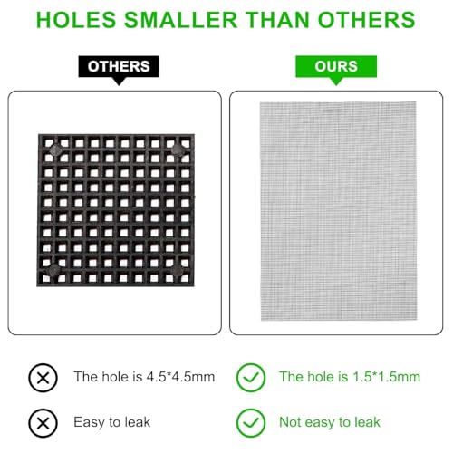 GardenZeek 20 Sheets Flower Pot Hole Mesh Pad for Keep Soil from Flowing Away, 30x20 Cm Drainage Hole Screens for Bonsai Pot, Succulent & Table Top Planters - Image 4