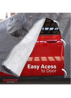 RoadPower zipper Car Body Cover with Mirror Pocket (GMC,231''X69.3''X66'')  - Image 3