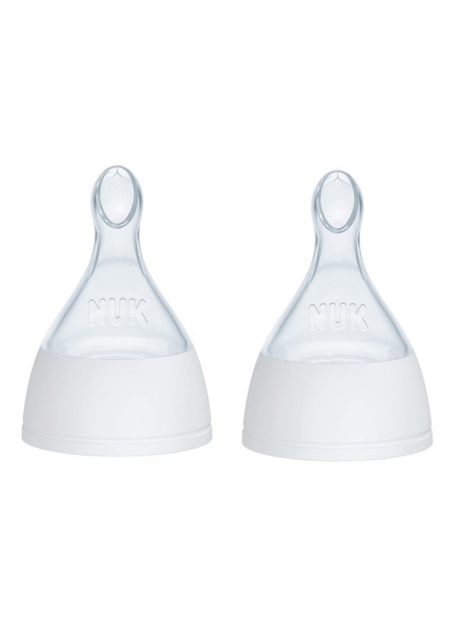 NUK Smooth Flow Pro Baby Bottle Replacement Nipples, Silicone, Anti-Colic, Leak-Proof, Pack of 2 - Image 1