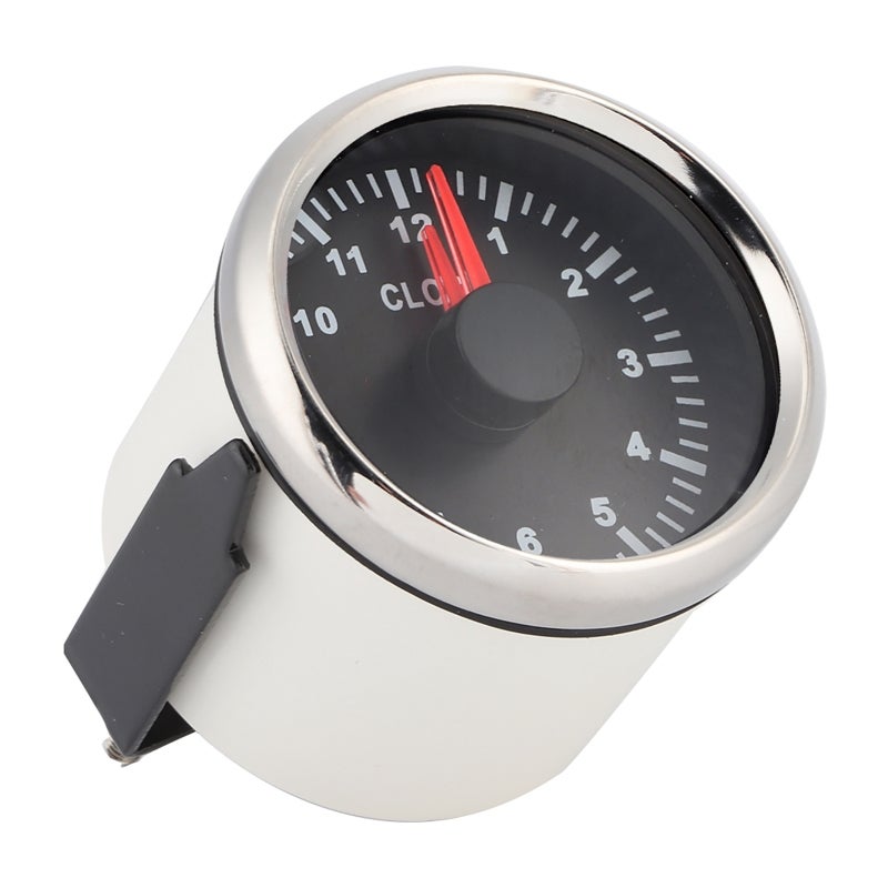 Car Clock Watch 52mm Dash Hour Meter - 316L Stainless Steel Ultra-Wide Voltage Auto Timepiece for Driving Safety Dashboard Time Clock - Image 4
