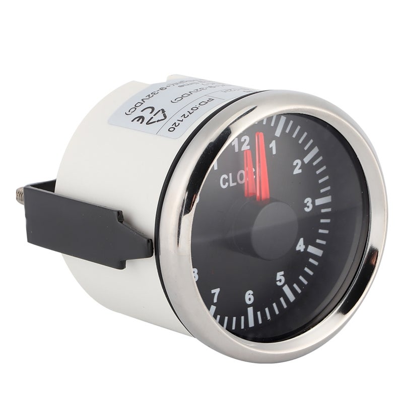 Car Clock Watch 52mm Dash Hour Meter - 316L Stainless Steel Ultra-Wide Voltage Auto Timepiece for Driving Safety Dashboard Time Clock - Image 5