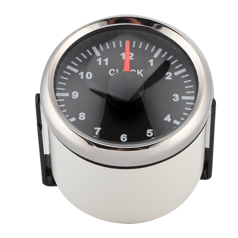 Car Clock Watch 52mm Dash Hour Meter - 316L Stainless Steel Ultra-Wide Voltage Auto Timepiece for Driving Safety Dashboard Time Clock - Image 3