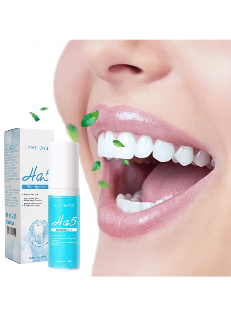 Lanthome hyaluronic acid HA5 repair toothpaste improves tooth brightness and repairs gums  - Image 2