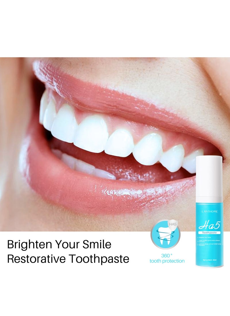 Lanthome hyaluronic acid HA5 repair toothpaste improves tooth brightness and repairs gums  - Image 3