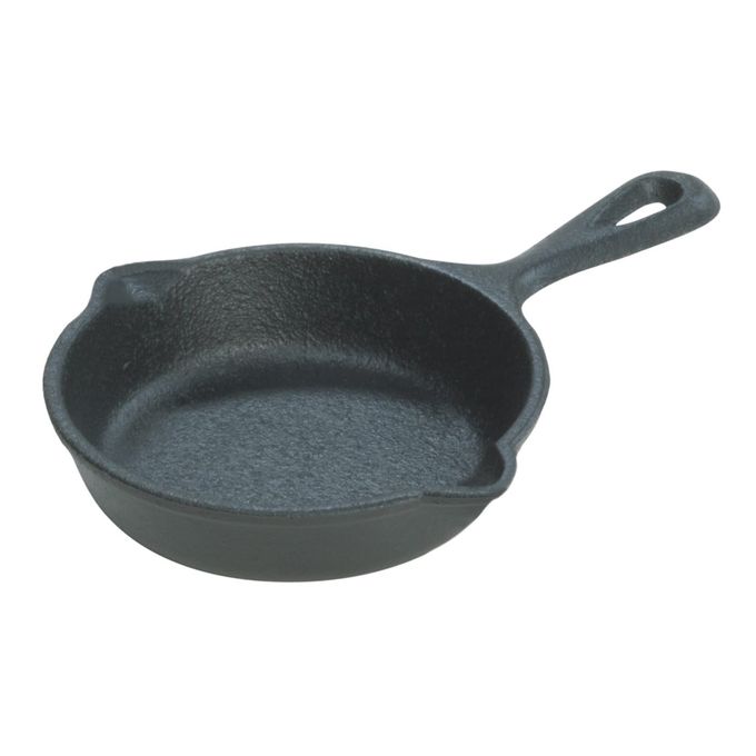 Lodge 3.5 Inch Cast Iron Pre-Seasoned Skillet  Signature Teardrop Handle - Use in the Oven, on the Stove, on the Grill, or Over a Campfire - Black - Image 1