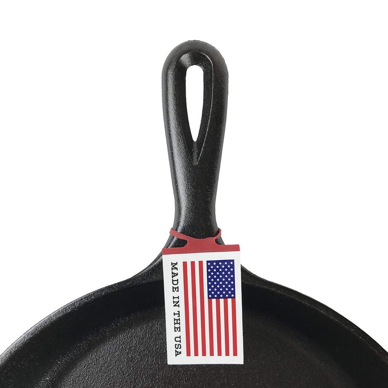 Lodge 3.5 Inch Cast Iron Pre-Seasoned Skillet  Signature Teardrop Handle - Use in the Oven, on the Stove, on the Grill, or Over a Campfire - Black - Image 3