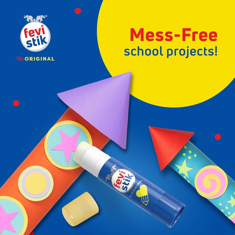 Pidilite Fevistik Glue Stick 25g, Pack of 3 | Multi-Purpose Glue Stick for School Projects, Art & Craft, DIY | Suitable for School & Office Activities | Easy to Use - Image 3