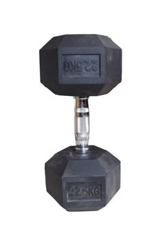 22.5KG Hex Rubber Dumbbell