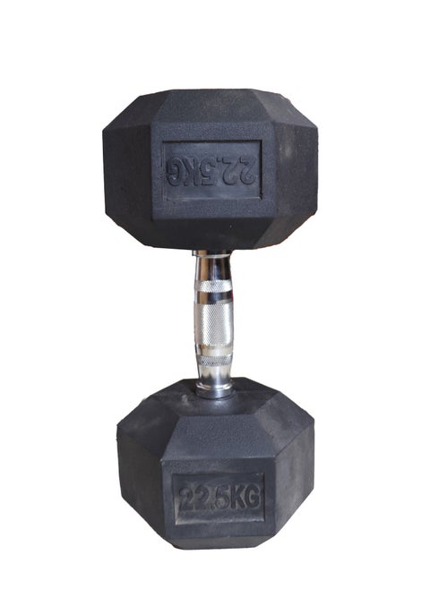 22.5KG Hex Rubber Dumbbell