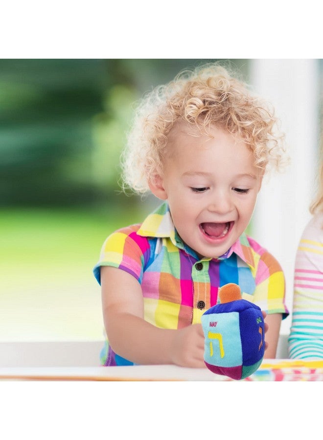 Rite Lite Plush Musical Dreidel - Plays Hanukkah Melody, Hanukkah Gifts Toddler Kid Prizes, Jewish Holiday Part Favors Embroidered Plush Soft & Squishy Toy for Endless Hours of Fun! - Image 3