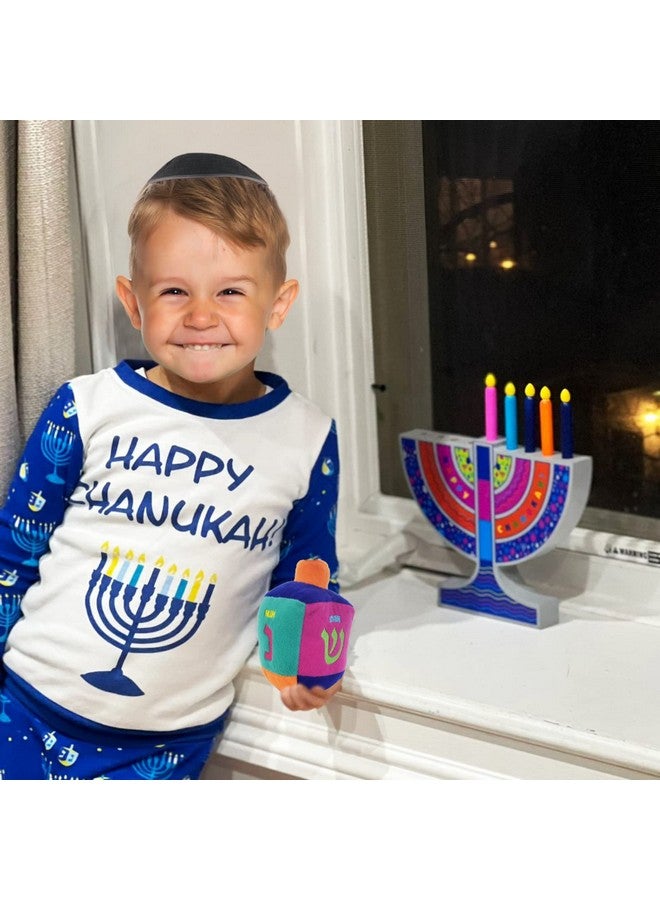 Rite Lite Plush Musical Dreidel - Plays Hanukkah Melody, Hanukkah Gifts Toddler Kid Prizes, Jewish Holiday Part Favors Embroidered Plush Soft & Squishy Toy for Endless Hours of Fun! - Image 2