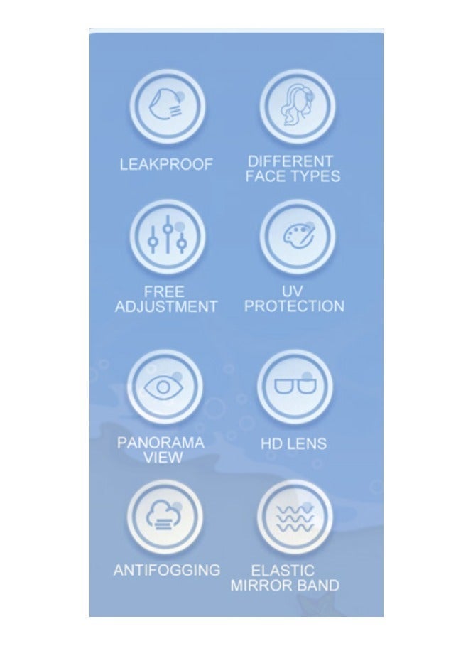 diu toyz Premium Swimming Goggles and Cap Set for Kids Pink Mermaid - Image 4