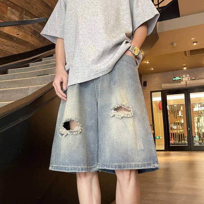 Unisex Classic Denim Jeans Loose Fit Daily Outdoor Wear - Image 1