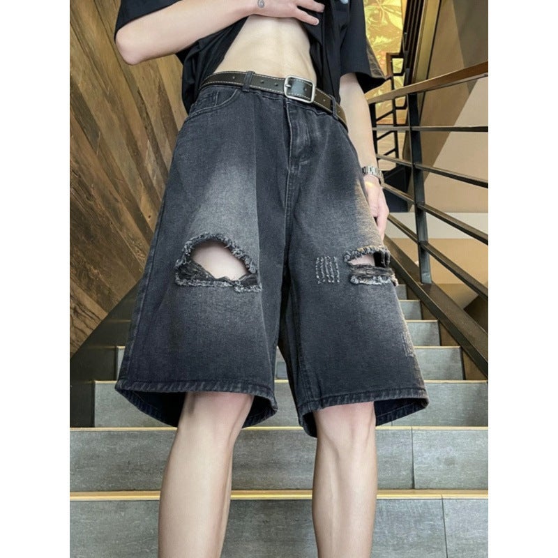 Unisex Classic Denim Jeans Loose Fit Daily Outdoor Wear - Image 3