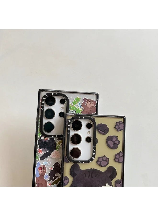 Generic - Nanjing Hongshan Forest Zoo For Samsung S25Ultra Phone Case 24 Chao Brand S23 Hard Protective Case-Color:Nanjing Red Mountain Forest Zoo (fishing Master-lancang) Side Word Black Frame Hard Shell-Applicable Models:Samsung Galaxy S23 Ultra - Image 1