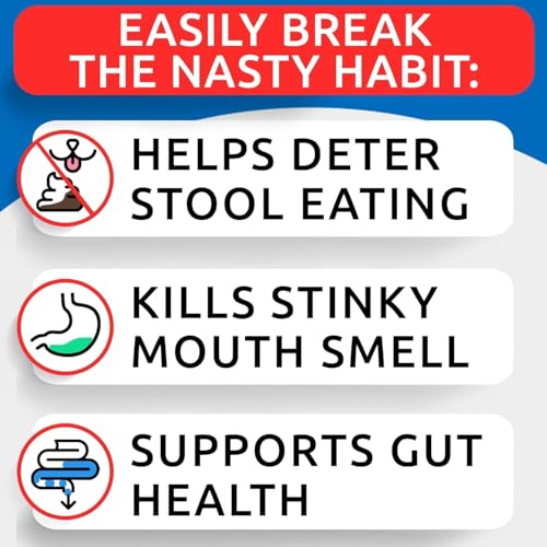 BARK&SPARK No Poo Chews for Dogs Coprophagia Stool Eating Deterrent with Probiotics Digestive Enzymes Breath Aid Support - Image 3