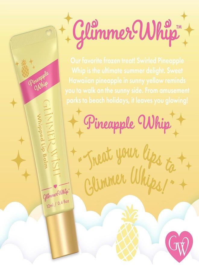 Glimmer Wish Glimmer Whip Hydrating Lip Balm, Whipped Lip Butter Treatment with Organic Nourishing Oils and Butters, Vegan and Cruelty Free Lip Moisturizer for Soft Lips (Pineapple Whip - Image 2