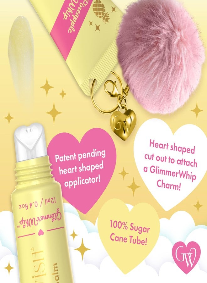 Glimmer Wish Glimmer Whip Hydrating Lip Balm, Whipped Lip Butter Treatment with Organic Nourishing Oils and Butters, Vegan and Cruelty Free Lip Moisturizer for Soft Lips (Pineapple Whip - Image 3