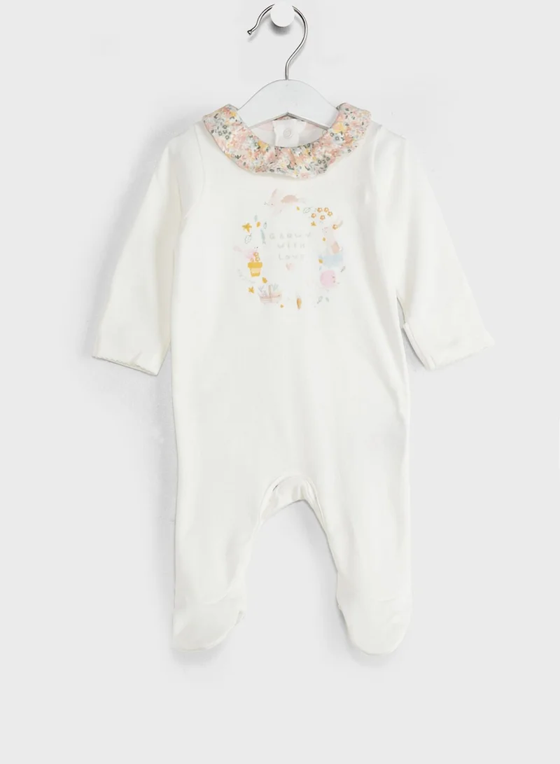 mothercare Infant Floral Print Romper