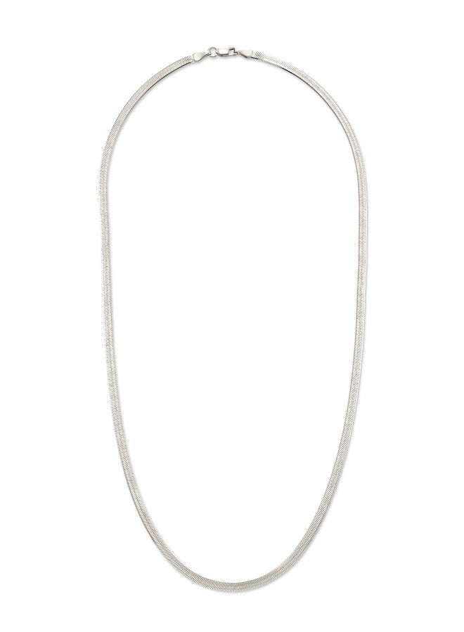 Kendra Scott Herringbone Chain Necklace in Sterling Silver, Demi-Fine Jewelry for Women - Image 3