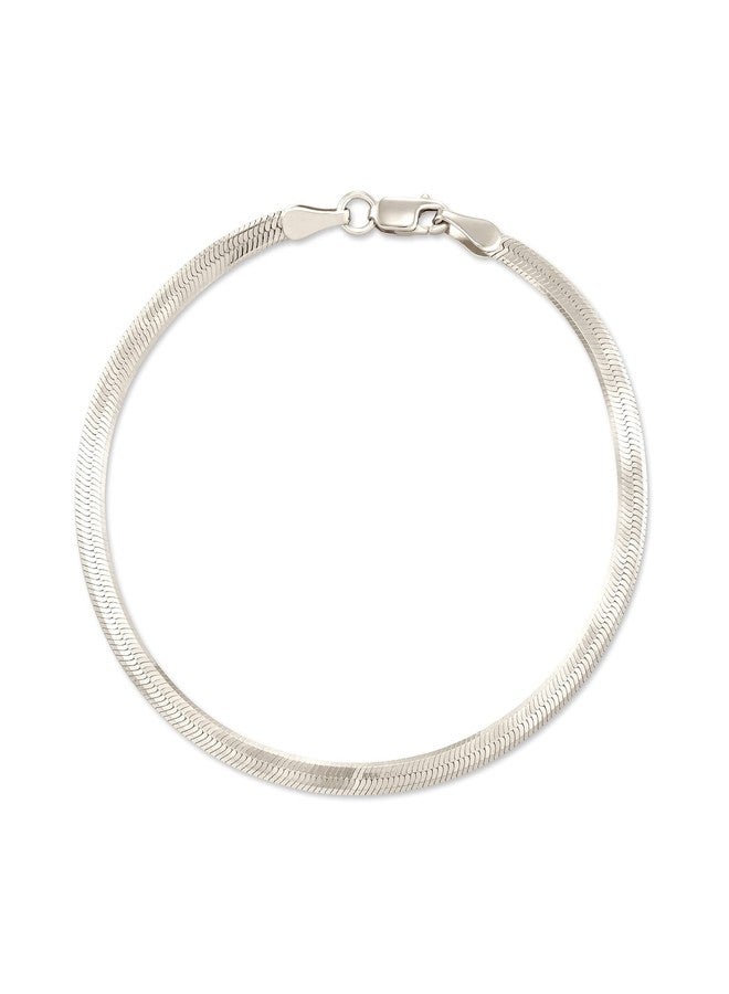 Kendra Scott Herringbone Chain Necklace in Sterling Silver, Demi-Fine Jewelry for Women - Image 1