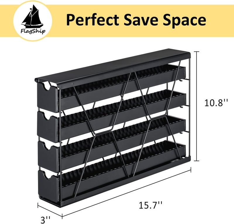 Flagship 4-Tier Corner Coffee Pod Organizer for Nespresso Vertuo - 40+ Capsule Storage, Slim Metal Kitchen Countertop Space Saver with Compact Design - Image 2