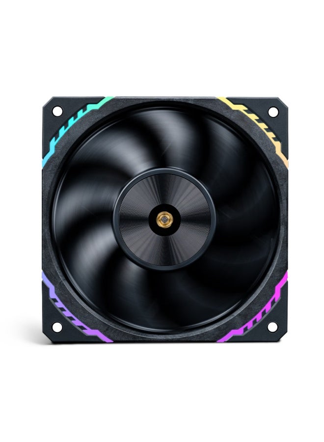 Valkyrie S12 Max Vk Fdb Bearing Second Dynamic Balance 3300rpm Three-speed Adjustment 12cm Lcp Performance Fan 4pin Pwm Argb - Image 1