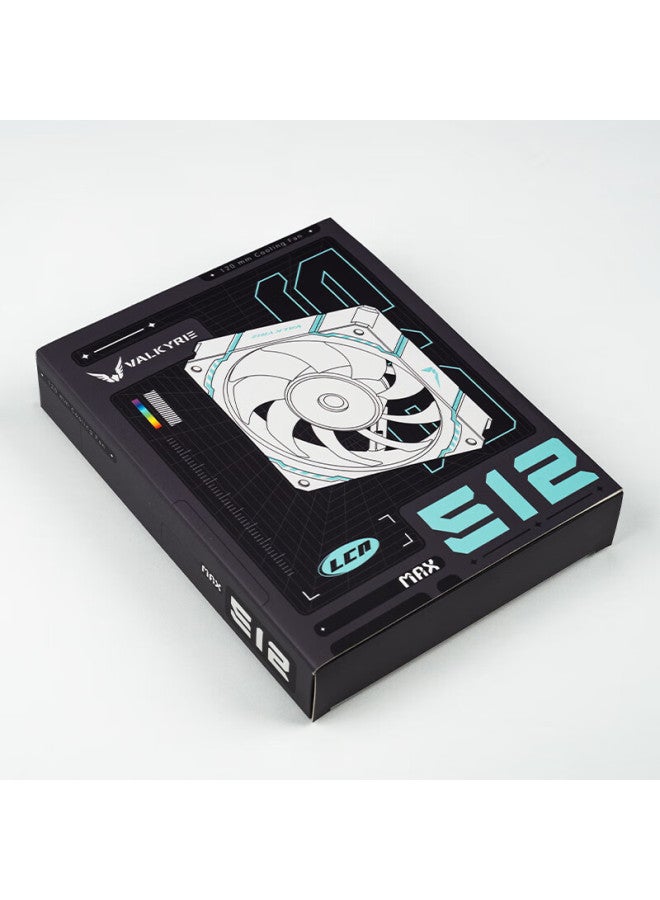 Valkyrie S12 Max Vk Fdb Bearing Second Dynamic Balance 3300rpm Three-speed Adjustment 12cm Lcp Performance Fan 4pin Pwm Argb - Image 5