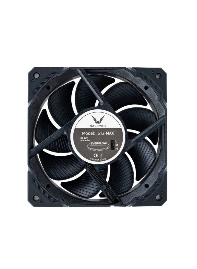 Valkyrie S12 Max Vk Fdb Bearing Second Dynamic Balance 3300rpm Three-speed Adjustment 12cm Lcp Performance Fan 4pin Pwm Argb - Image 3