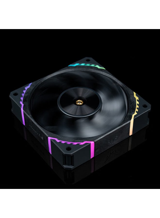 Valkyrie S12 Max Vk Fdb Bearing Second Dynamic Balance 3300rpm Three-speed Adjustment 12cm Lcp Performance Fan 4pin Pwm Argb - Image 4