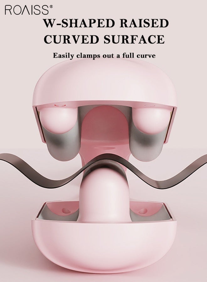 roaiss 32MM W-shaped Curling Iron, Romantic French Egg Roll Hair Curler, 5 Temp Ceramic Hair Waver Hair Iron Suitable for All Kinds of Short Hair, Medium Hair, Long Hair - Image 3