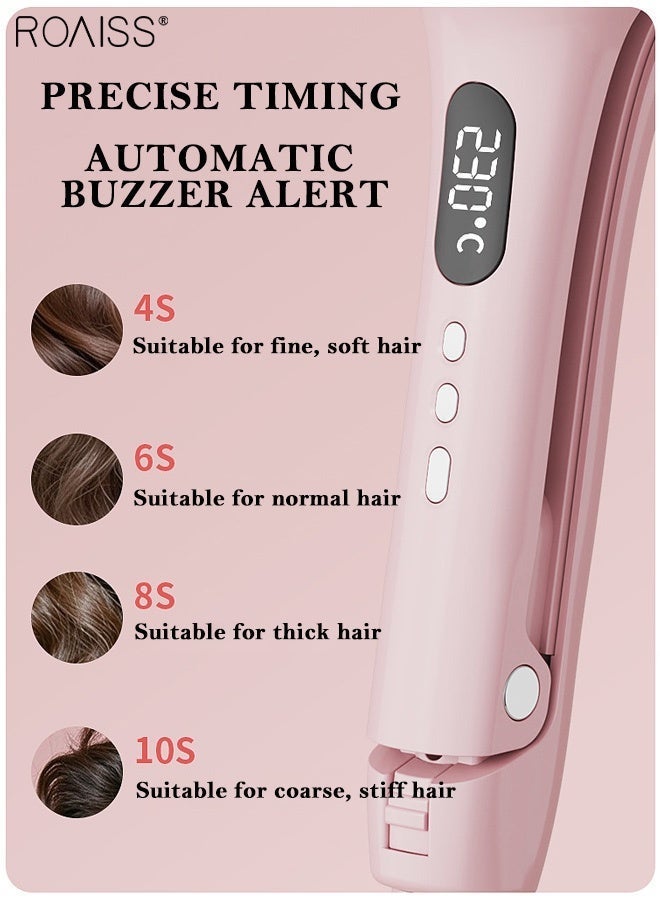 roaiss 32MM W-shaped Curling Iron, Romantic French Egg Roll Hair Curler, 5 Temp Ceramic Hair Waver Hair Iron Suitable for All Kinds of Short Hair, Medium Hair, Long Hair - Image 4