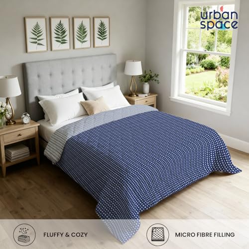 Urban Space Blanket for Double Bed, 120 GSM Microfiber 3 Layered Quilted Dohar, Soft Lightweight Reversible Printed AC Blanket Double Bed for All Season (Tokyo, 220 x 240 cm, Double Size) - Image 2