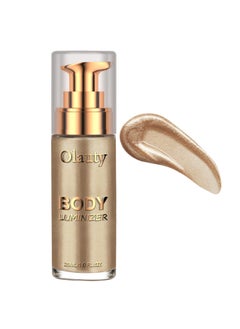 FirstFly Firstfly Liquid Luminizer Waterproof Moisturizing Light Shimmer Glow Illuminator for Face  Body All In One Makeup Liquid Illuminator Summer Body Luminizer Face Body Highlighter05 Champagne 