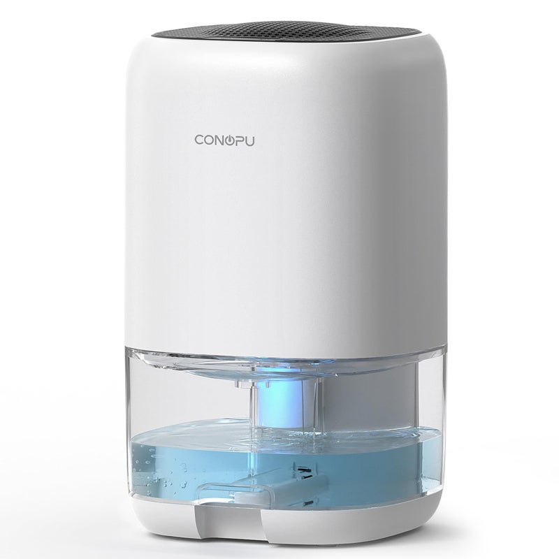 CONOPU Dehumidifier 1000ml Dehumidifiers for Home Auto Off Coloured LED Light Peltier Technology Update Portable and Ultra Quiet Dehumidifiers for Drying Clothes Bedroom Bathroom Wardrobe