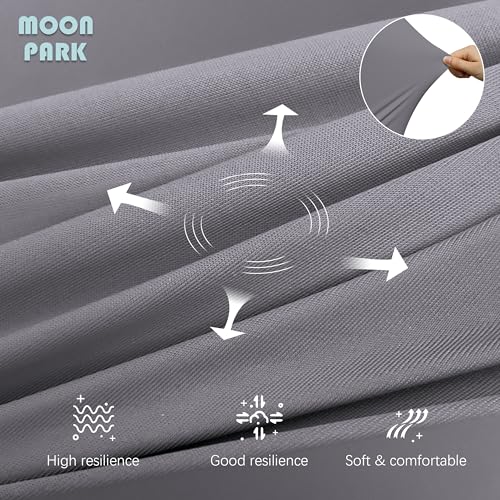MOON PARK Pregnancy Pillows for Sleeping - U Shaped Full Body Maternity Pillow with Removable Cover - Support for Back, Legs, Belly, HIPS - 57 Inch - Dark Grey - Cooling Cover - Image 5
