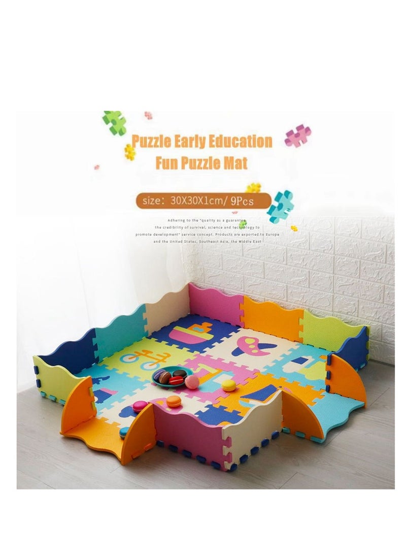 Cool Baby COOLBABY Fun Little Toys Baby Play Mat With Playpen Baby Play Mat EVA Foam Puzzle Mat Set Of 25 Waterproof Baby Crawl Mats For Home Playroom Perfect Toddler Playroom Crawl Play Mat - Image 2