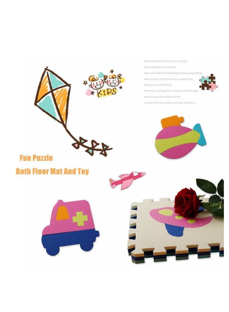 Cool Baby COOLBABY Fun Little Toys Baby Play Mat With Playpen Baby Play Mat EVA Foam Puzzle Mat Set Of 25 Waterproof Baby Crawl Mats For Home Playroom Perfect Toddler Playroom Crawl Play Mat - Image 4