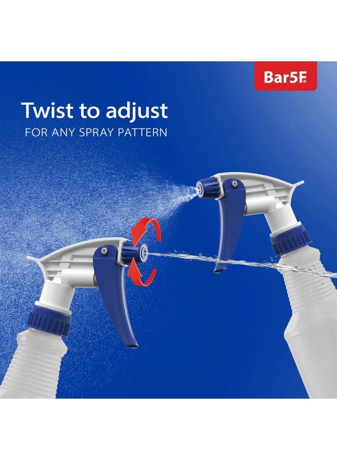 Bar5F Plastic Spray Bottles, Leak Proof, Empty 16 oz. Value Pack of 2 for Chemical and Cleaning Solutions, Adjustable Head Sprayer Fine to Stream - Image 5
