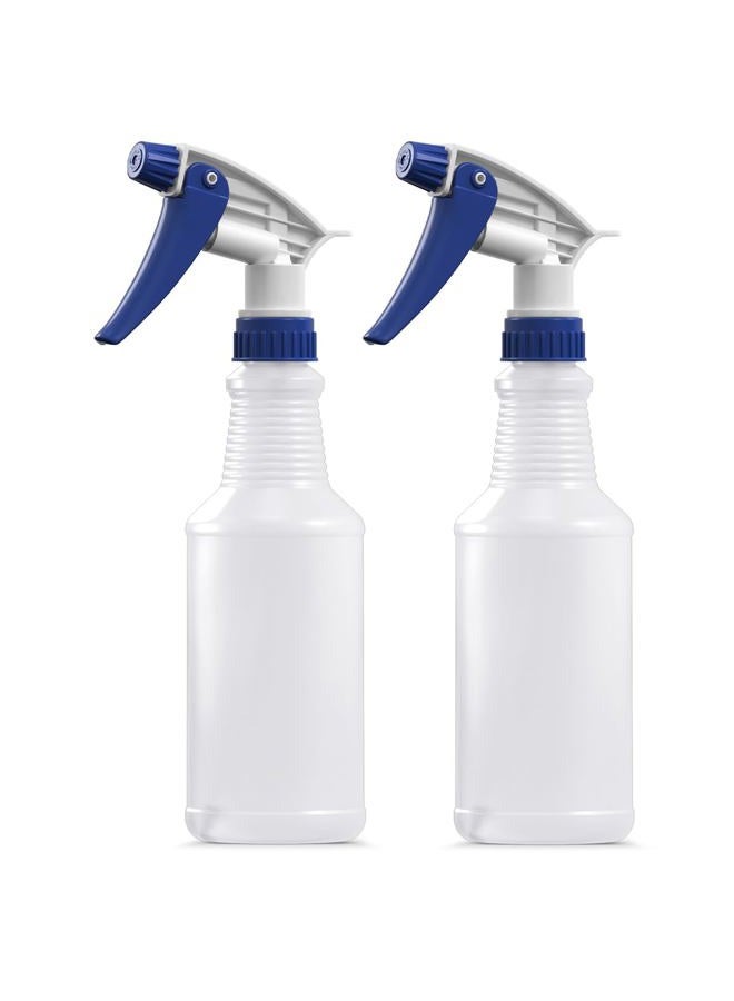 Bar5F Plastic Spray Bottles, Leak Proof, Empty 16 oz. Value Pack of 2 for Chemical and Cleaning Solutions, Adjustable Head Sprayer Fine to Stream - Image 1