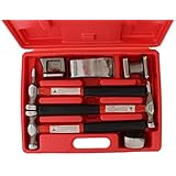ABN Auto Body Shaping and Forming Repair 7-Piece Kit Ã¢â‚¬â€œ Fender Roller Fixer Dent Remover Tool Set with Hammer and - Image 1