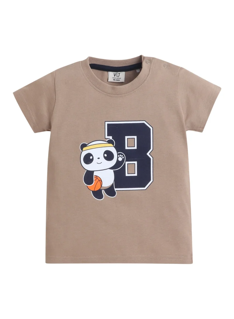 Victor And Jane  Boys Sports Print Cotton T-Shirt & Shorts Set – Summer Daywear for Men | Best Price UAE