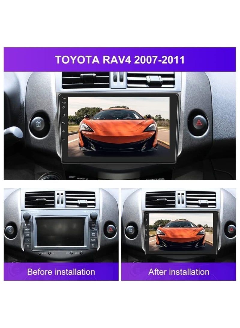 SHEZA STAR Android Car Stereo for Toyota RAV4 2007-2011 1GB RAM 32GB ROM 9 Inch Support MirrorLink WiFi BT, 2.5D IPS Touch Screen with AHD Camera Included - Image 2