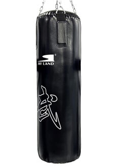 Punching Bag with Chain & Heavy Duty PU Leather Hanging Bag (Filled) | Boxing Bag for Kickboxing, Karate, Muay Thai for Adults/Kids