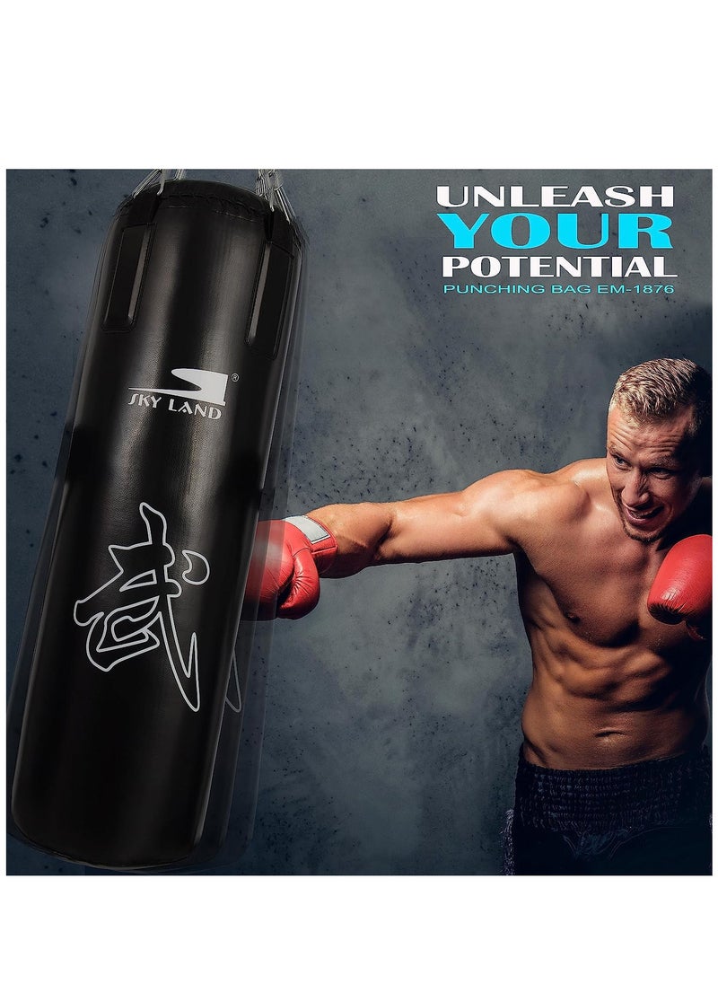 Sky Land - Punching Bag with Chain & Heavy Duty PU Leather Hanging Bag (Filled) | Boxing Bag for Kickboxing, Karate, Muay Thai for Adults/Kids - Image 1